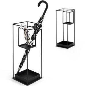 Soporte para Sombrillas con Acabado Galvanizado Resistente y Bandeja Recolectora de Agua Extraíble para Almacenamiento en Temporada de Lluvia - Product Image 5