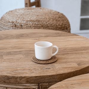Sous-verres en rotin BOHO, accessoire de décoration de table, sur mesure, 4 pièces, sous-verres en rotin BOHO pour café - Product Image 4