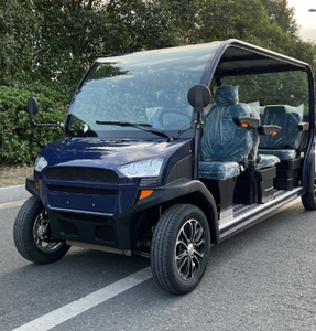 Navette électrique autonomie 80 km, 6 sièges en cuir, propulsion arrière, utilisée dans les hôtels de station, l'immobilier, avec suspension indépendante MacPherson - Product Image 1