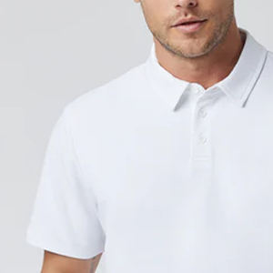 Camiseta de hombre con cuello vuelto, costuras de alta calidad, diseño de logotipo personalizado y precio económico / Material duradero de alta calidad - Product Image 3