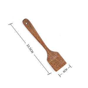 Rose <b>Gold</b> Plated Wood Serving <b>Spoon</b> with Long Handle 10ml Capacity Mirror Polish Modern Design Eco-Friendly - Product Image 4