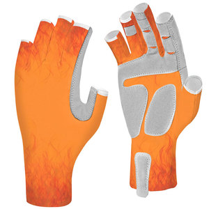 Best Selling Professional High Quality Comfortable Outdoor Polyester Non-Slip Waterproof Fishing <b>Gloves</b> Diffe - Product Image 1
