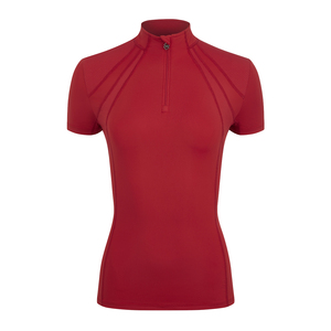 High Quality 4way Stretch Horse Riding Equestrian Shirt Top <b>Base</b> <b>Layer</b> Competition Show Shirt Polo in Soft Feel Technical Fabric - Product Image 1