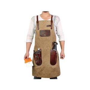 2026 Tablier de boucher en cuir de taille XL au design personnalisé Imperméable Lavable Durable avec sangles réglables pour une utilisation au restaurant - Product Image 3