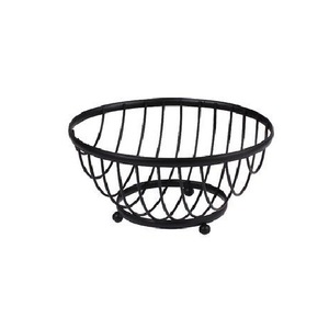 Premium metal fruit <b>basket</b> organizer for dining <b>table</b> use featuring durable craftsmanship and spacious storage functionality - Product Image 2