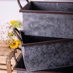 Macetas Decorativas de Hierro para Jardín, con Recubrimiento en Polvo y Ecológicas, Duraderas para Uso en Interiores y Exteriores, para Plantas, Flores y Arbustos - Product Image 5