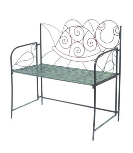 Hot Arrival Traditional Black Outdoor Garden <b>Bench</b> <b>Metal</b> Iron Design for Patio Park Home and Garden Decoration - Product Image 6