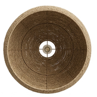 Lampe suspendue en forme de dôme en jonc de mer naturel tissé à la main, style bohème rustique, abat-jour minimaliste de luxe pour plafond, Noël, Pâques