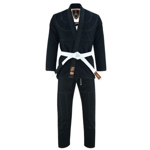 bjj suit jiu jitsu uniform custom logo cotton fabric pearl weave breathable lightweight durable training gi for men women - Product Image 5