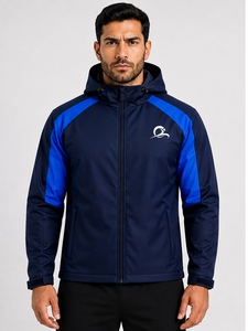 Men's Hooded Canvas Waterproof Windproof Breathable Thin Eco-Friendly Casual Winter <b>Jacket</b> ODM Outdoor Wear Front Logo <b>Heated</b> - Product Image 1