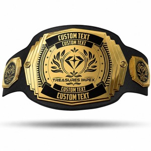 Cinturón de Campeonato de Cuero Personalizado TREASURES IMPEX al por Mayor - Premio Deportivo Unisex para Torneos, Regalo Promocional Coleccionable - Product Image 1