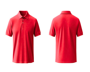 เสื้อโปโลแขนสั้นสีน้ำเงินสำหรับผู้ชาย ผ้าถัก สีพื้น ลำลอง ทรงปกติ ดีไซน์ติดกระดุม - Product Image 5