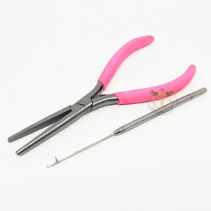 Alicates Profesionales para Extensiones de Cabello de Punta Plana – Herramienta de Acero Inoxidable para Micro Anillos y Crimpado de Cuentas para Salón y Uso Doméstico/DIY - Product Image 2