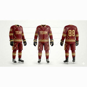 Uniforme de hockey sur glace professionnel, couleurs d'équipe personnalisées, design personnalisé, léger, confortable, haute performance - Product Image 3