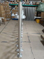 Balustrade Modulaire Moderne pour Balcon, Garde-corps en Acier Inoxydable 304/316 à Tube Carré Personnalisé, Résistant à la Rouille et à l'Eau