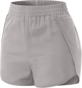 Custom Gym Shorts Wholesale Women Running Booty Shorts Quick Dry Ladies Footy GYM Shorts Pockets Zips Polyester 2027 - Product Image 2