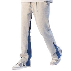 Pantalones Jogger para Hombre al por Mayor, Personalizados, Lisos, Oversize, Acampanados, Estilo Hip Hop Casual, de Nylon y Spandex, con Bloques de Color y Cordón Ajustable en la Cintura Media - Product Image 1