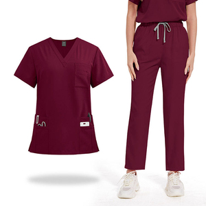 Uniformes médicos de moda para hombre, batas quirúrgicas de elastano/poliéster con detección de agujas - Product Image 1