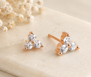 <b>Silver</b> Plated 925 Sterling <b>Silver</b> <b>Stud</b> <b>Earrings</b> Fashion Trendy Elegant Flower Design Jewelry Handmade Bulk Product Women's - Product Image 3