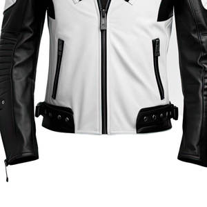 High Quality Custom Made Genuine Cowhide Leather <b>Motorcycle</b> <b>Jacket</b> Abrasion Windproof Resistant Plus Size Breathable Motorbike - Product Image 6