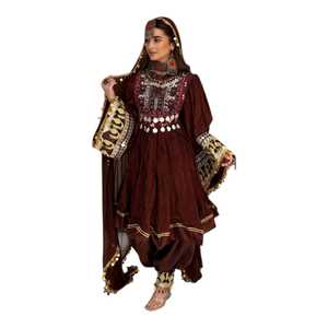 High Quality Afghani Casual <b>Dresses</b> Boho Ethnic Embroidered Long <b>Dress</b> for Women Wholesale Manufacturer - Product Image 1