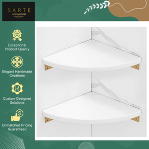 Estante de Esquina de Mármol Resistente al Agua y Altamente Duradero, Hecho a Mano, para Baño, en Venta a Precio de Mayoreo - Product Image 2