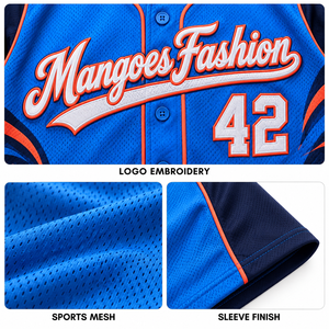 Camiseta de Béisbol Personalizada al por Mayor, Uniforme de Equipo Unisex con Botones y Manga Corta, Nombre, Número y Logotipo Personalizados, 100% Poliéster de Secado Rápido - Product Image 5