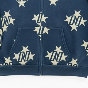 Sudadera con capucha azul marino para hombre, la más vendida del 2026, con estampado de estrellas, corte regular, informal, para otoño, en oferta online - Product Image 6