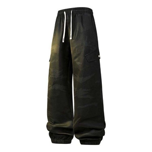 Waterproof Cotton/Bamboo Fiber Cargo <b>Pants</b> with Raised Rubber Print for Outdoor Adventures - Product Image 2