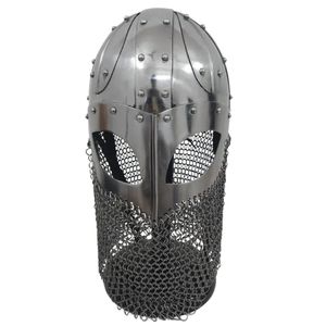 <b>Prime</b> Crafts International Handmade High Carbon Steel Viking Helmet Wearable Medieval Norse Warrior Helmet Simple Design - Product Image 3
