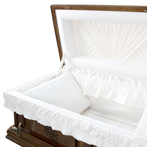 Cercueil funéraire en bois massif personnalisé OEM et ODM pour adultes au Vietnam - Product Image 5