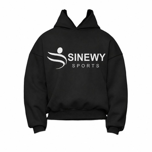 Fabricantes de Ropa para Hombre OEM ODM, Sudadera con Capucha Personalizada de Lana y Poliéster Grueso, Estilo Urbano con Hombros Caídos y Mangas Anchas - Product Image 1