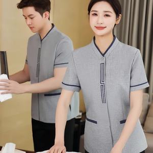 Uniforme de ménage haut de gamme pour hôtel, vêtements de travail à manches longues pour le personnel de nettoyage, veste d'hôtesse d'hôtel, logo personnalisé OEM ODM - Product Image 2