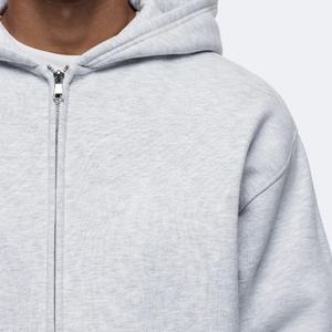 Ensemble de survêtement de luxe 2 pièces pour homme, prêt à expédier, en molleton épais 80% coton 20% polyester, avec sweat à capuche et pantalon de survêtement zippé intégral, coupe ample - Product Image 3