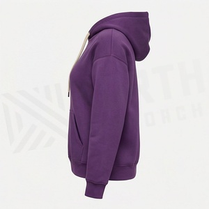 Women Pullover Streetwear Hoodie Casual Crop <b>Top</b> <b>Coat</b> Clothing Customized Color Western Oversized Sweatshirt Fashion - Product Image 3