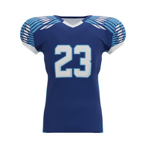 Maillot de football respirant à manches courtes pour équipe, unisexe, couleur personnalisable, 100 % polyester, pour entraînement sportif - Product Image 1