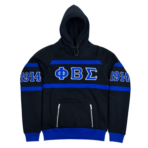 Sweat-shirt noir Phi Beta Sigma, vêtements de fraternité grecque avec un design classique, confort premium et coupe élégante pour tous les jours - Product Image 4
