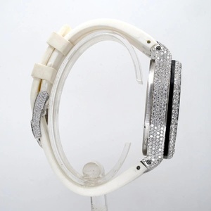Luxury Men's Stainless Steel <b>Chronograph</b> Watch Moissanite Bezel Rubber Band Quartz Movement SAPPHIRE Crystal Dial - Product Image 3