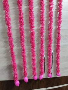 Guirlande de jasmin rose élégante, style vintage, moderne et classique, décoration de mariage indienne, toile de fond simple et traditionnelle pour fête, à suspendre - Product Image 2
