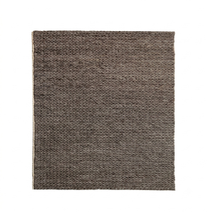 Tapis texturé en laine gris foncé, tufté à la main, écologique, couleur graphite, tissé, pour salon, chambre, hôtel - Product Image 1