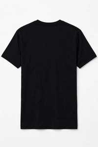 T-shirt pour homme noir à manches courtes et col rond en coton respirant, imprimé numérique motif éclaboussures de peinture abstraite colorées en X, style streetwear - Product Image 2