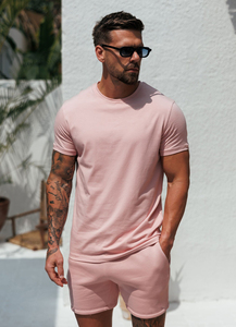 Wholesale Comfortable <b>Light</b> Weight Muscle Fit Sport Wear Gym T Shirt Beige Round <b>Neck</b> - Product Image 6