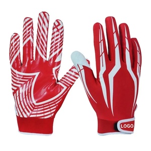 Gants de football Gants de football américain doux confortables 2025 Gants de football de conception d'équipe personnalisée - Product Image 2