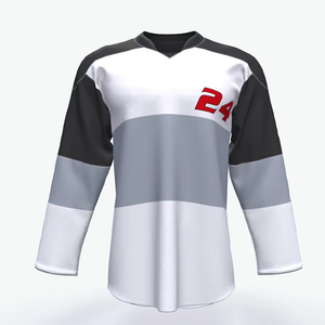 New Arrival Digital Print Custom Made 100% Polyester Unisex Blank Practice Hockey Jersey - Product Image 4