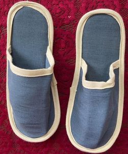 Cotton <b>slipper</b> hotel guest White open toe comfort Eco-friendly disposable guest Soft material Bangladesh made - Product Image 5