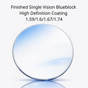 เลนส์สำเร็จรูป Single Vision FSV 1.74 Aspherical Blueblock UV420 เคลือบผิวแบบ High Definition Coating HDC สำหรับแว่นตา - Product Image 1