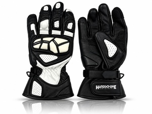 Gants de moto en cuir respirant, durables et de qualité supérieure, résistants aux rayures, compatibles avec les écrans tactiles, pour la conduite en extérieur - Product Image 1