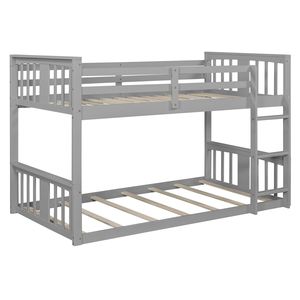 Letto a Castello Grigio per Bambini con Scala, Modello Vecchio SKU LT000107AAE - Product Image 6