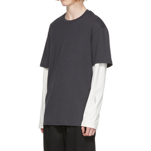 เสื้อยืดแขนยาวทรงหลวมแบบโอเวอร์ไซส์ ผ้าฝ้าย 100% สำหรับผู้ชาย สไตล์สตรีทแวร์ - Product Image 3