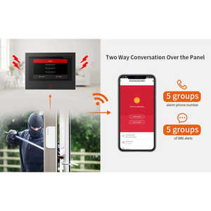 Inalámbrico de 7 pulgadas IPS Pantalla a todo color WiFi Sistema de alarma de seguridad para el hogar inteligente con Alexa Sistema de alarma GSM Seguridad para el hogar - Product Image 1